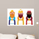 Three Wise Men Illustration Wall Decal