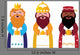 Three Wise Men Illustration Wall Decal