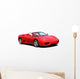 Red Convertible Sports Car Wall Decal
