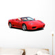 Red Convertible Sports Car Wall Decal