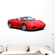Red Convertible Sports Car Wall Decal
