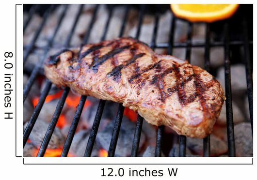 Delicious Looking Steak Cooking Wall Decal