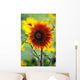 Red Sunflower Wall Decal