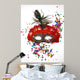 Carnival Mask With Feathers Wall Decal