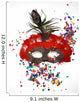 Carnival Mask With Feathers Wall Decal