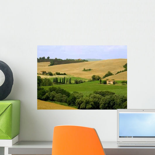 Tuscan Rolling Fields Wall Decal
