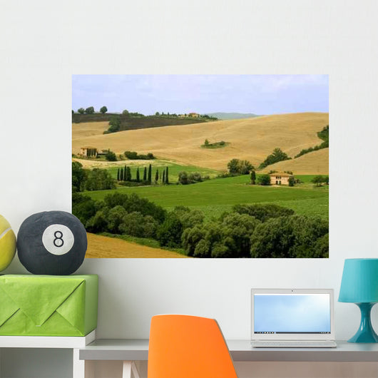 Tuscan Rolling Fields Wall Decal