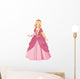 Beautiful Princess in a Pink Dress Wall Decal