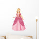 Beautiful Princess in a Pink Dress Wall Decal