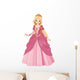 Beautiful Princess in a Pink Dress Wall Decal