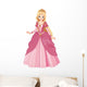 Beautiful Princess in a Pink Dress Wall Decal