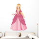 Beautiful Princess in a Pink Dress Wall Decal