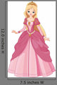 Beautiful Princess in a Pink Dress Wall Decal
