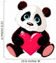 Cute Panda With Heart Wall Decal