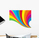 Colorful Curling Rainbow Wall Decal