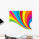 Colorful Curling Rainbow Wall Decal