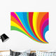 Colorful Curling Rainbow Wall Decal