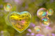 Heart Shaped Soap Bubbles Wall Decal