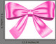 Pink Gift Bow Wall Decal