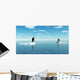 CG Penguins on Ice Sheets Wall Decal