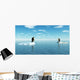 CG Penguins on Ice Sheets Wall Decal