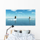 CG Penguins on Ice Sheets Wall Decal