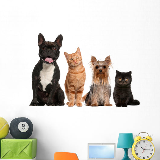 Group of Small Cats And Dogs Wall Decal