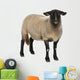 Female Suffolk Sheep Wall Decal