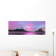 Twilight Ocean Landscape Illustration Wall Decal
