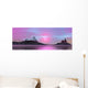 Twilight Ocean Landscape Illustration Wall Decal