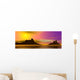 Sunset Ocean Landscape Illustration Wall Decal