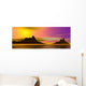 Sunset Ocean Landscape Illustration Wall Decal
