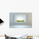 Open Window Leading To Hills Wall Decal