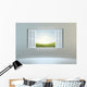 Open Window Leading To Hills Wall Decal
