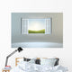 Open Window Leading To Hills Wall Decal