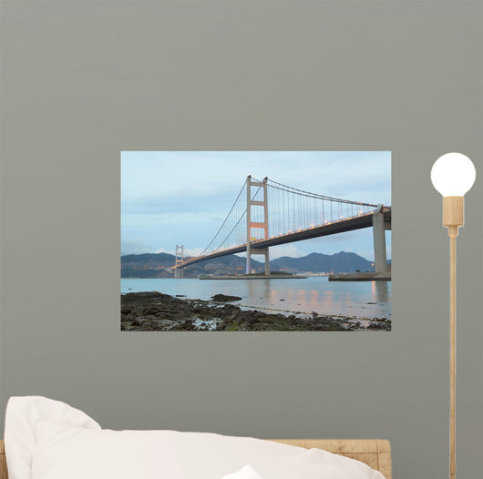 Tsing Ma Bridge Evening Wall Decal