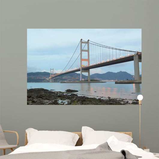 Tsing Ma Bridge Evening Wall Decal