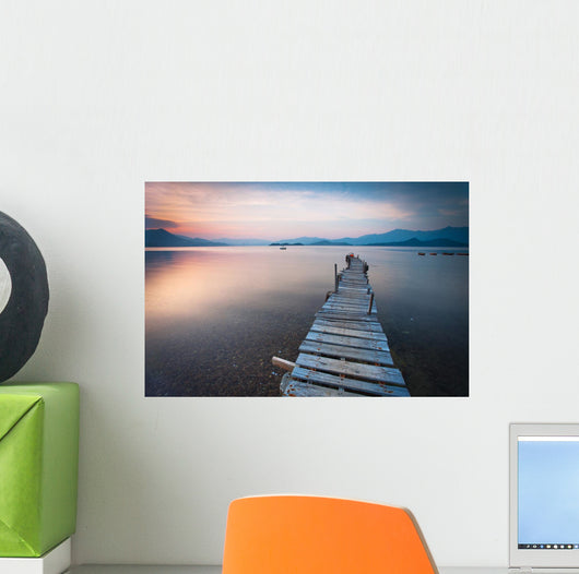 Pier And Boat Wall Decal