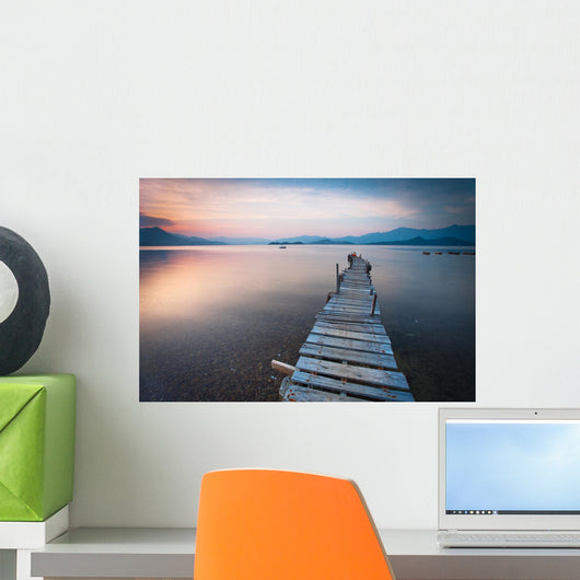 Pier And Boat Wall Decal