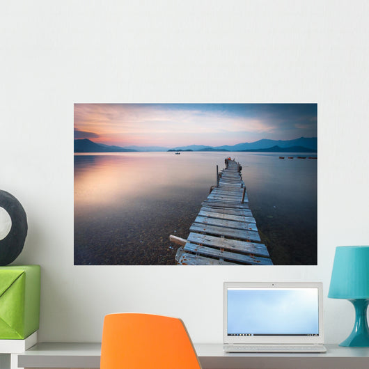Pier And Boat Wall Decal
