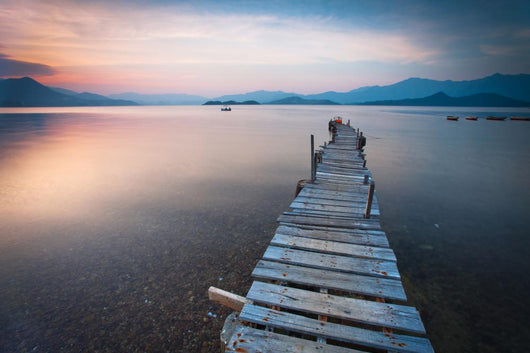 Pier And Boat Wall Decal
