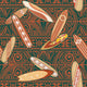 Tribal Surfboards Seamless Pattern Wall Decal