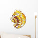 Drago Doro Simbolo-Golden Dragon Wall Decal