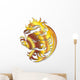Drago Doro Simbolo-Golden Dragon Wall Decal