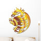 Drago Doro Simbolo-Golden Dragon Wall Decal