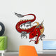 Red Chinese Dragon Wall Decal