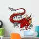 Red Chinese Dragon Wall Decal