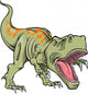 Roaring Cartoon Tyrannosaurus Wall Decal