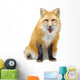 Red Fox Sitting Wall Decal