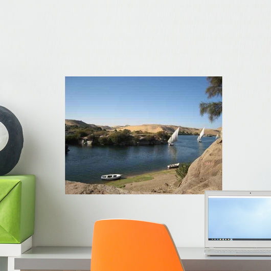 Felouque Sur Le Nil River Wall Decal